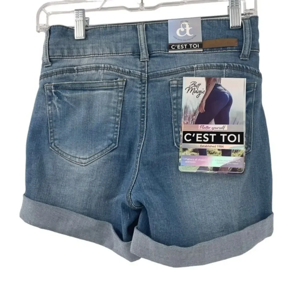 C’est Toi high waist denim shorts Small. Butt Magic